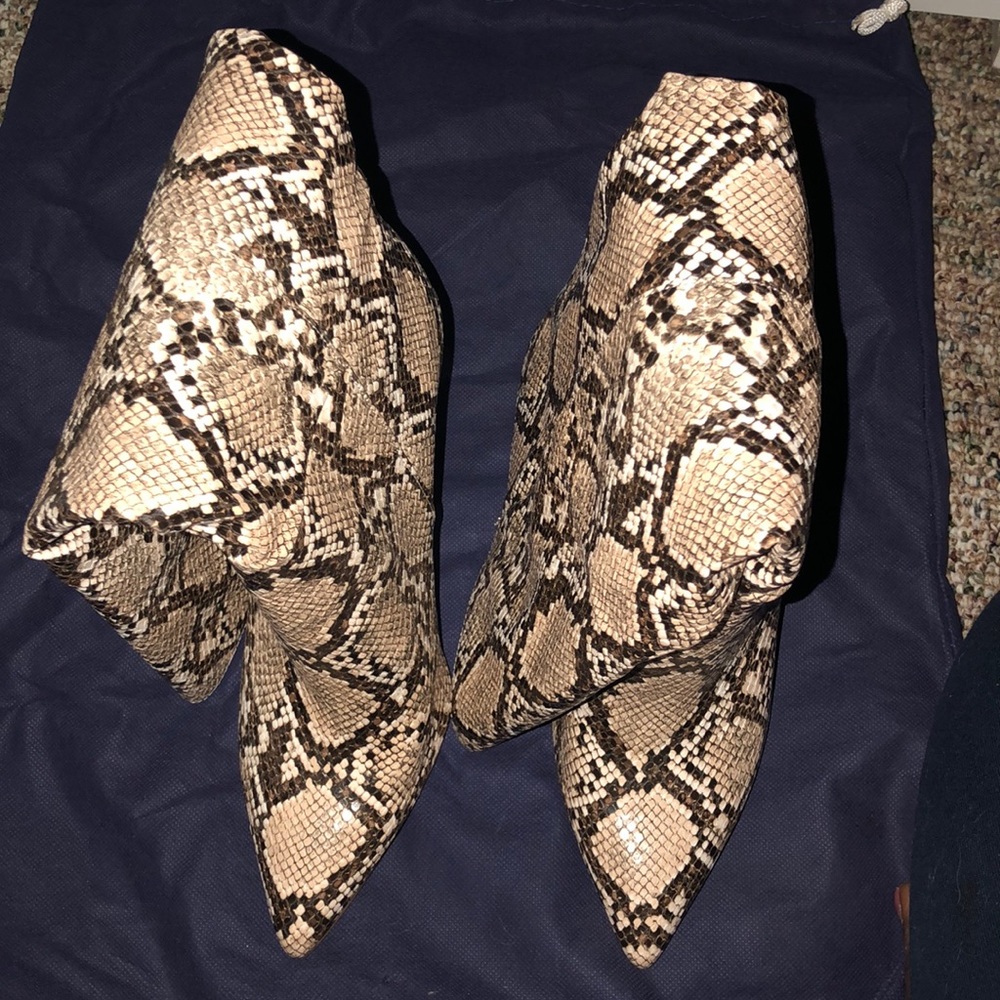 Snake Print Boots